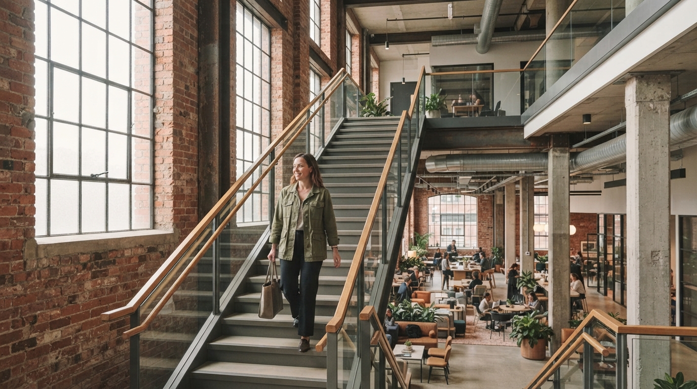 Editorial illustration for The New Life of Old Buildings: Weighing the Benefits and Challenges of Adaptive Reuse