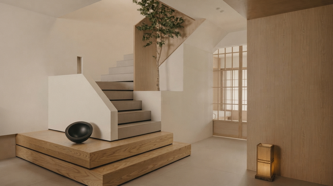 Editorial illustration for Your Guide to a Minimalist Apartment: Maximize Space and Serenity